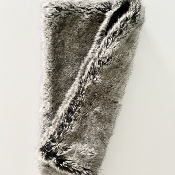 Grey Faux Fur Infinity Scarf - Picture 1 of 5